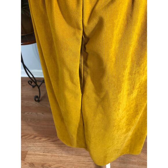 Roolee Dress Women Large Yellow Lace Sleeve Midi Modest Boho Casual Lined - Picture 9 of 12